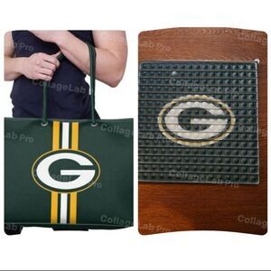 Green Bay Packers Neoprene XL Tote Bag With A Green  Bay Pop-It Pad